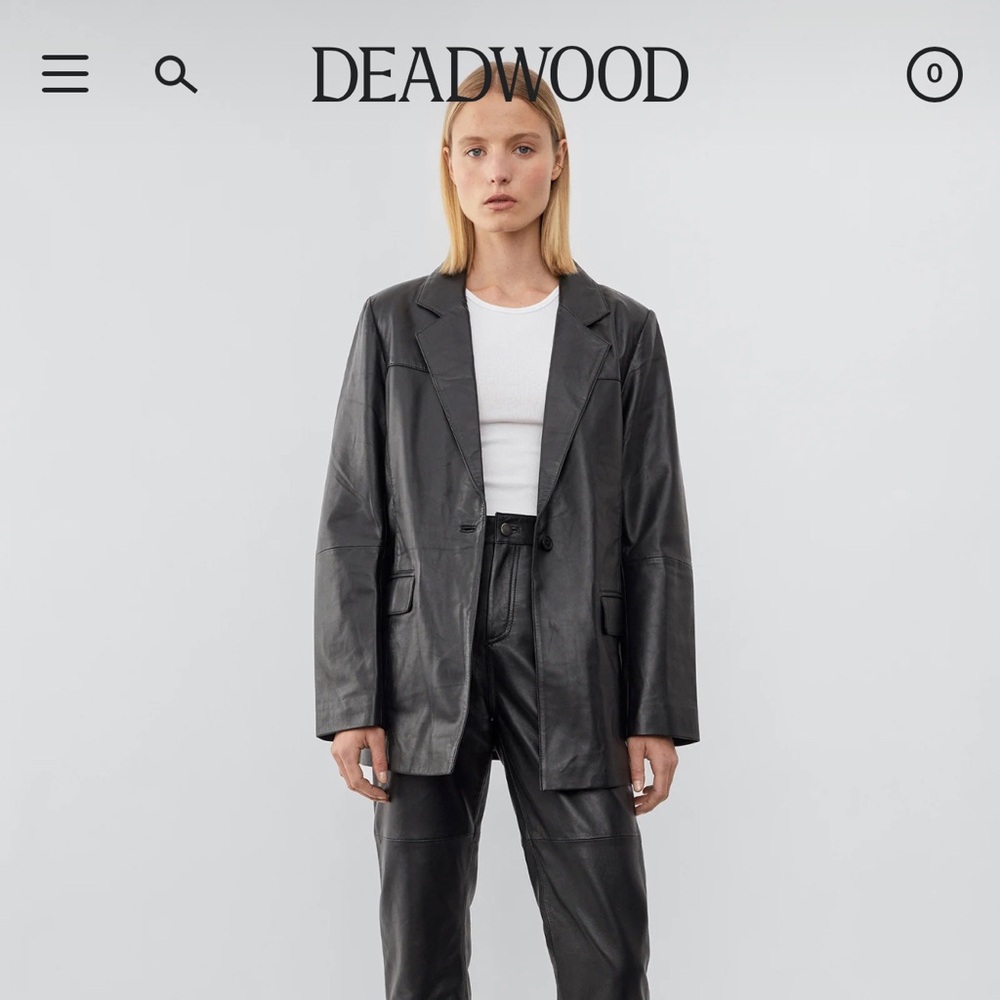 NWOT Deadwood Leather Jacket 34 Women’s